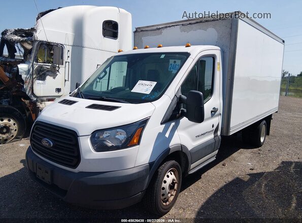 1FDBF8ZM2KKA86992 2019 FORD TRANSIT-350 Белый Передняя левая четверть