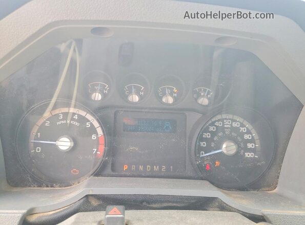 1FDRF3G66GEC16476 2016 FORD F350 White Instrument cluster view