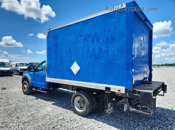 1FDUF4GY4KEE76532 2019 FORD F450 Синий Задняя левая четверть