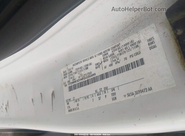 1FDWW3D64KEG56499 2019 FORD F-350 CREW CAB White Engine compartment view