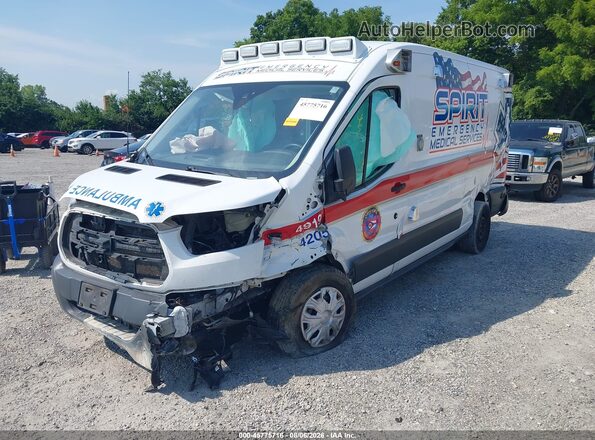 1FDYR2CM6JKB33270 2018 FORD TRANSIT-250 White წინა მარცხენა ხედი სამი მეოთხედიდან