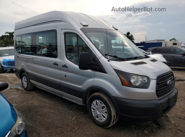 1FDZX2XM4GKB28582 2016 FORD TRANSIT Silver Передня права чверть