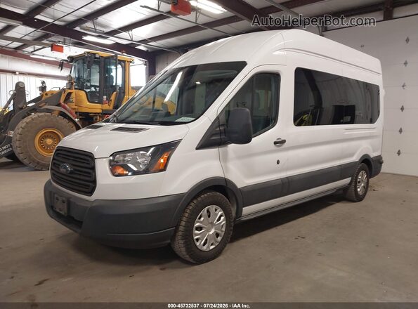 1FDZX2XM6HKB32909 2017 FORD TRANSIT-350 White წინა მარცხენა ხედი სამი მეოთხედიდან