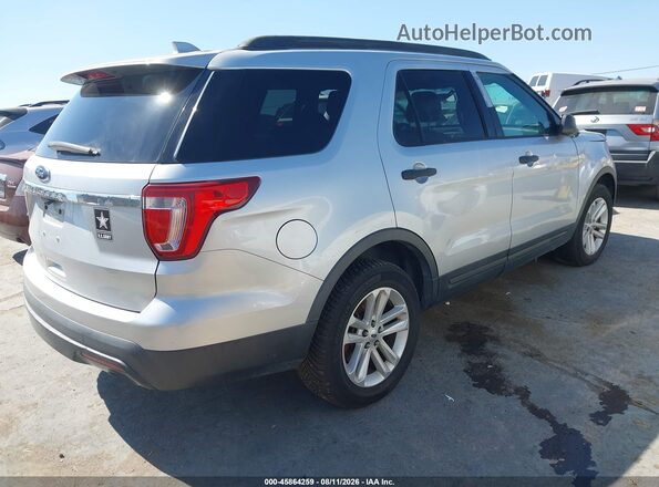 1FM5K7B80HGD43143 2017 FORD EXPLORER Silver Tył prawy