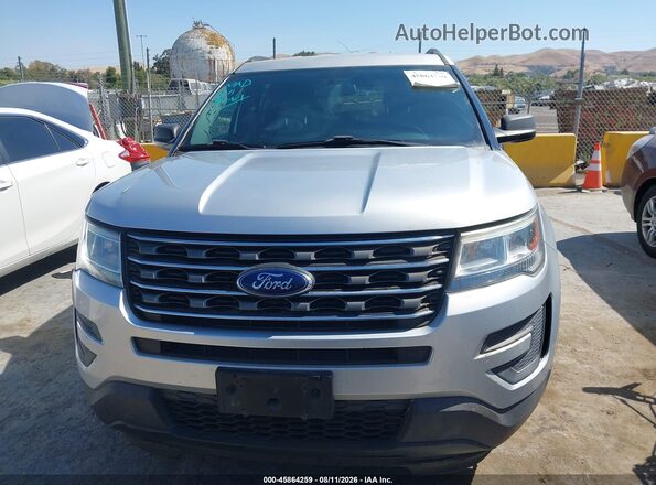 1FM5K7B80HGD43143 2017 FORD EXPLORER Silver Widok zestawu wskaźników