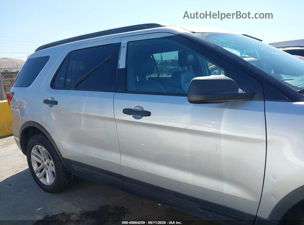 1FM5K7B80HGD43143 2017 FORD EXPLORER Silver Widok wnętrza z tyłu