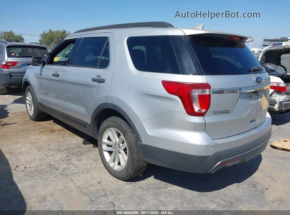 1FM5K7B80HGD43143 2017 FORD EXPLORER Silver Tył lewy