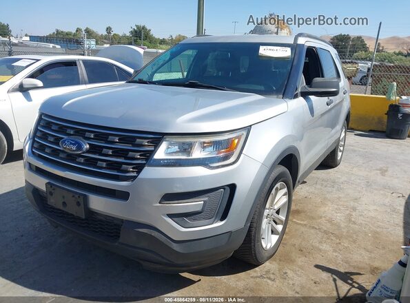 1FM5K7B80HGD43143 2017 FORD EXPLORER Silver Przód lewy