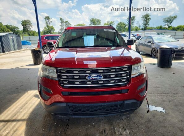 1FM5K7B81HGA54076 2017 FORD EXPLORER Красный Вид спереди