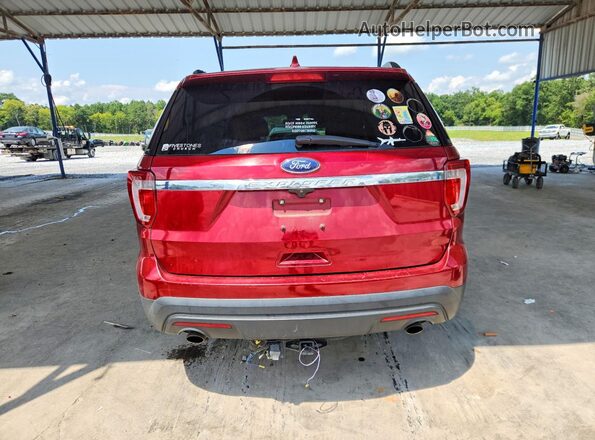 1FM5K7B81HGA54076 2017 FORD EXPLORER Красный Вид сзади