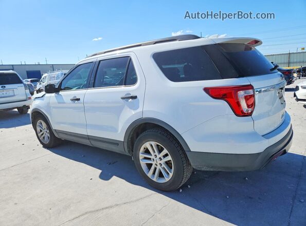 1FM5K7B82HGD39451 2017 FORD EXPLORER White Trasero izquierdo