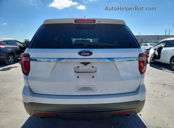 1FM5K7B82HGD39451 2017 FORD EXPLORER White Vista trasera