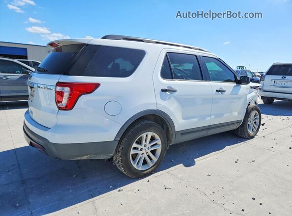 1FM5K7B82HGD39451 2017 FORD EXPLORER White Trasero derecho
