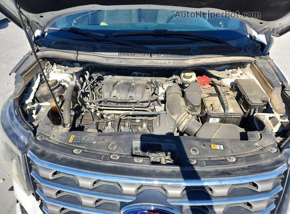 1FM5K7B82HGD39451 2017 FORD EXPLORER White Vista del compartimento del motor