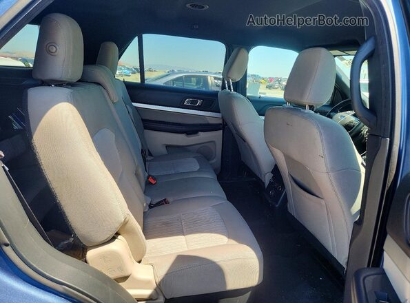 1FM5K7B82JGB09933 2018 FORD EXPLORER Синий Вид задней части салона
