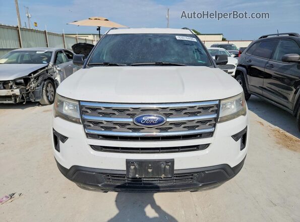 1FM5K7B83JGA67224 2018 FORD EXPLORER White Դիմացի տեսք