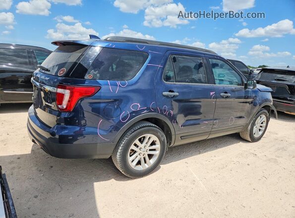 1FM5K7B85GGA51521 2016 FORD EXPLORER Синий Задняя правая четверть