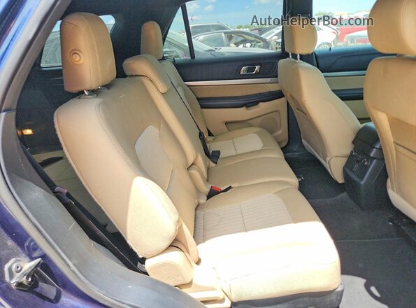 1FM5K7B85GGA51521 2016 FORD EXPLORER Синий Вид задних сидений