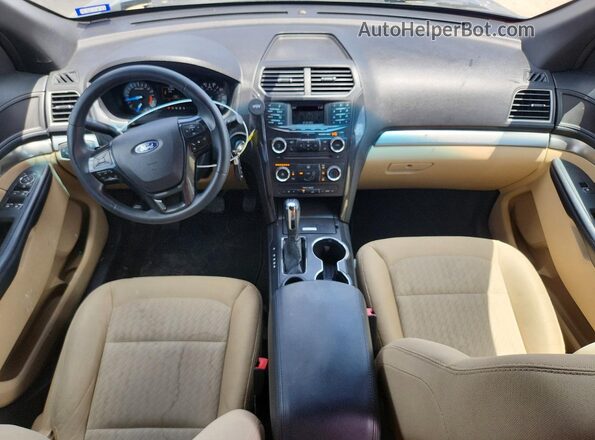 1FM5K7B85GGA51521 2016 FORD EXPLORER Синий Вид панели приборов