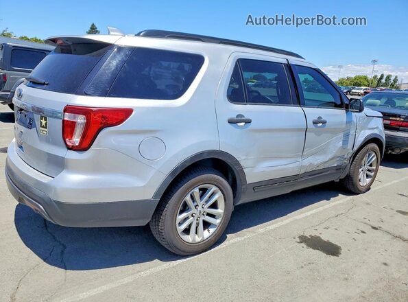 1FM5K7B86GGD29150 2016 FORD EXPLORER Silver Trasero derecho