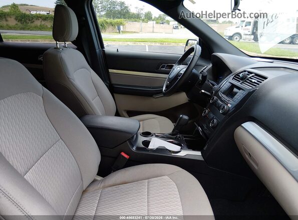 1FM5K7B86JGC35244 2018 FORD EXPLORER Black Widok wnętrza z przodu