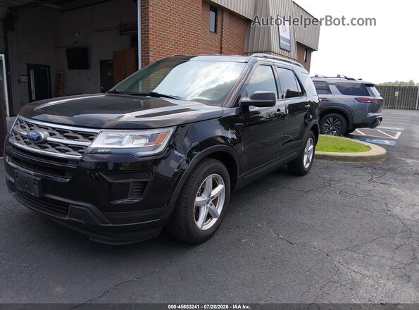 1FM5K7B86JGC35244 2018 FORD EXPLORER Black Przód lewy