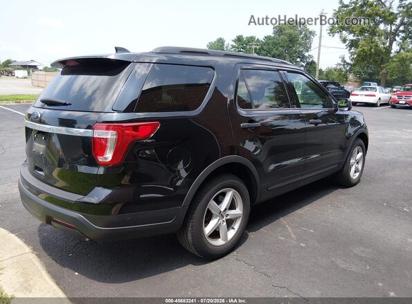 1FM5K7B86JGC35244 2018 FORD EXPLORER Black Tył prawy