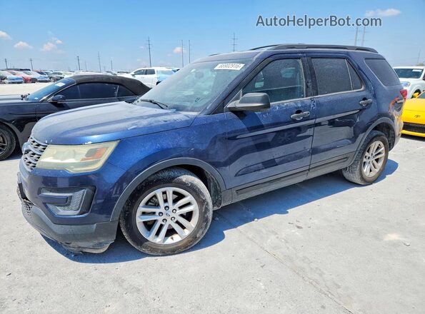 1FM5K7B87GGA75786 2016 FORD EXPLORER Blue Հետևի ձախ