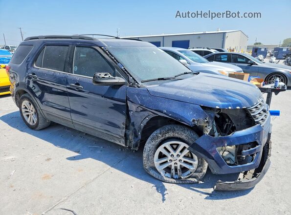 1FM5K7B87GGA75786 2016 FORD EXPLORER Blue Սարքավորումների վահանակի տեսք