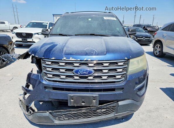 1FM5K7B87GGA75786 2016 FORD EXPLORER Blue Սալոնի հետևի տեսք