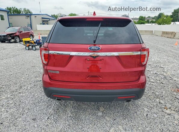 1FM5K7B87GGC29378 2016 FORD EXPLORER Красный Вид сзади