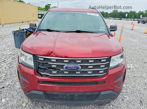 1FM5K7B87GGC29378 2016 FORD EXPLORER Красный Вид спереди