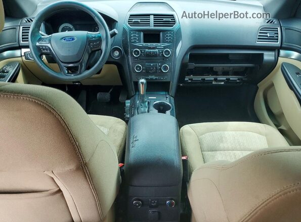 1FM5K7B87GGC29378 2016 FORD EXPLORER Красный Вид панели приборов