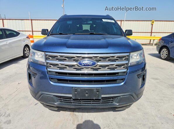 1FM5K7B87JGC13575 2018 FORD EXPLORER Blue Դիմացի տեսք