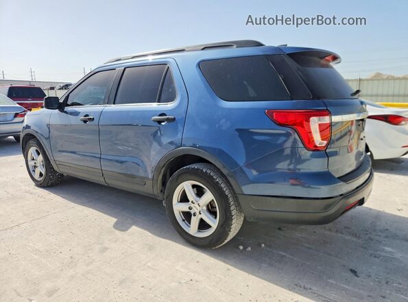 1FM5K7B87JGC13575 2018 FORD EXPLORER Blue Հետևի ձախ