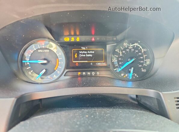 1FM5K7B87JGC13575 2018 FORD EXPLORER Blue Սարքավորումների վահանակի տեսք