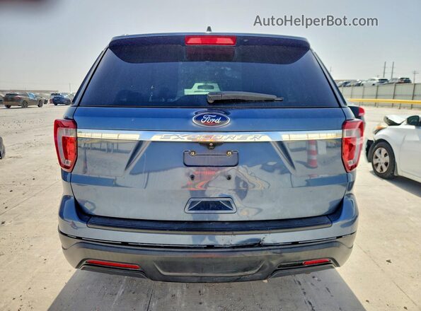 1FM5K7B87JGC13575 2018 FORD EXPLORER Blue Հետևի տեսք