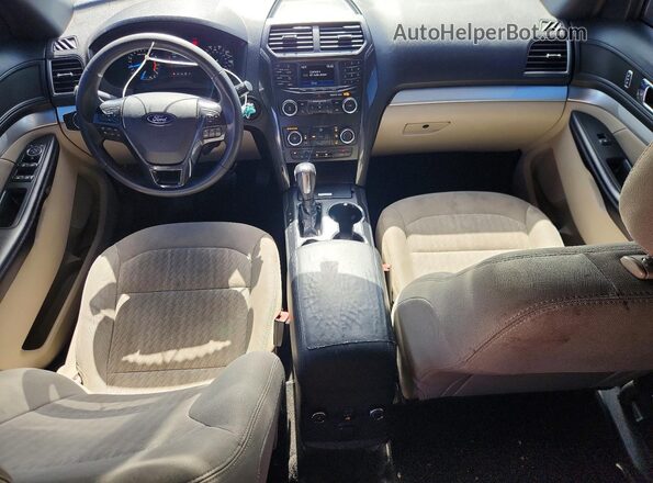 1FM5K7B87JGC13575 2018 FORD EXPLORER Blue Առջևի վահանակի տեսք