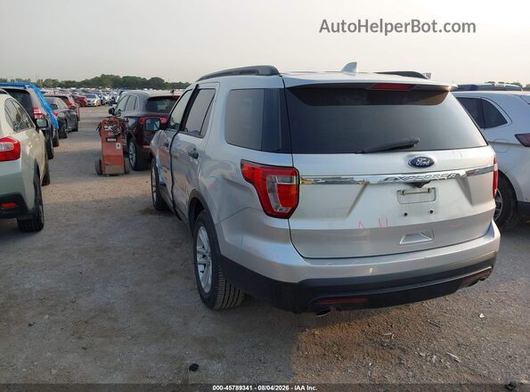 1FM5K7B88HGD86676 2017 FORD EXPLORER Silver უკანა მარცხენა