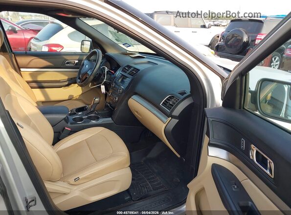 1FM5K7B88HGD86676 2017 FORD EXPLORER Silver წინა სალონის ხედი