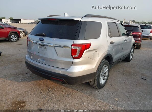 1FM5K7B88HGD86676 2017 FORD EXPLORER Silver უკანა მარჯვენა