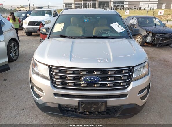 1FM5K7B88HGD86676 2017 FORD EXPLORER Silver ხელსაწყოთა პანელის ხედი