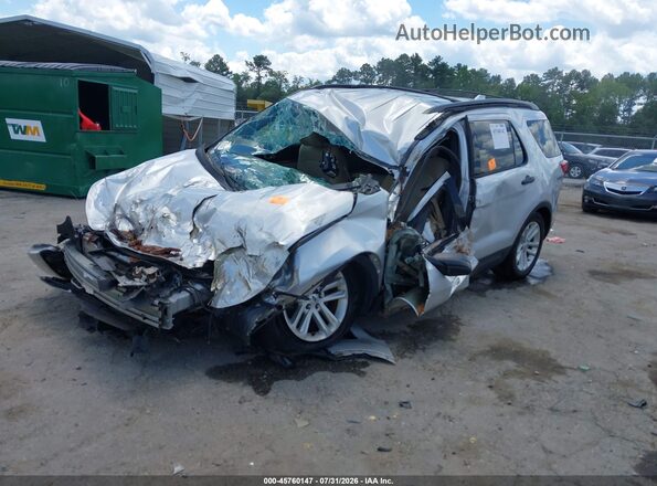 1FM5K7B88HGE09101 2017 FORD EXPLORER Silver Przód lewy