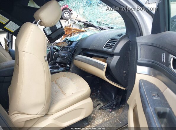1FM5K7B88HGE09101 2017 FORD EXPLORER Silver Widok wnętrza z przodu