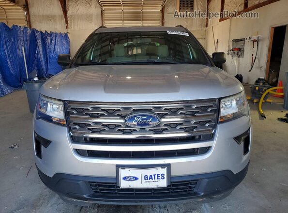 1FM5K7B89JGA65638 2018 FORD EXPLORER Silver Front view