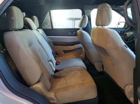 1FM5K7B89JGA65638 2018 FORD EXPLORER Silver Rear interior view