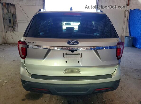 1FM5K7B89JGA65638 2018 FORD EXPLORER Silver Rear view