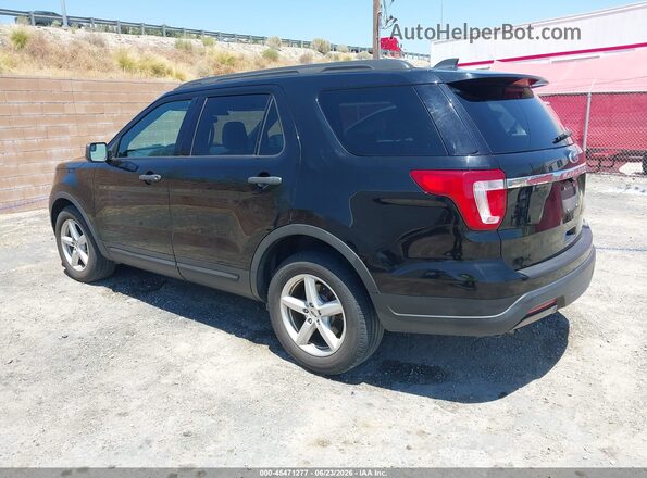 1FM5K7B89JGC45119 2018 FORD EXPLORER Черный Задняя левая четверть