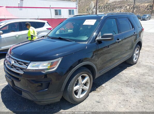 1FM5K7B89JGC45119 2018 FORD EXPLORER Черный Передняя левая четверть