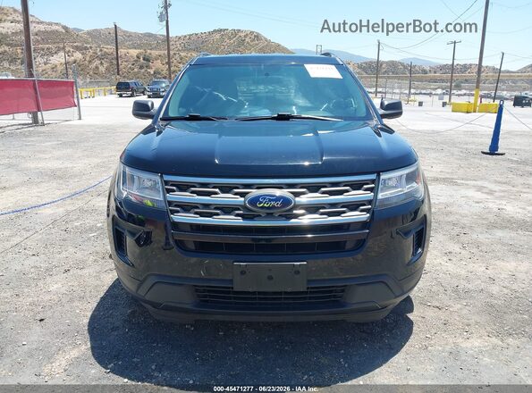 1FM5K7B89JGC45119 2018 FORD EXPLORER Черный Вид щитка приборов